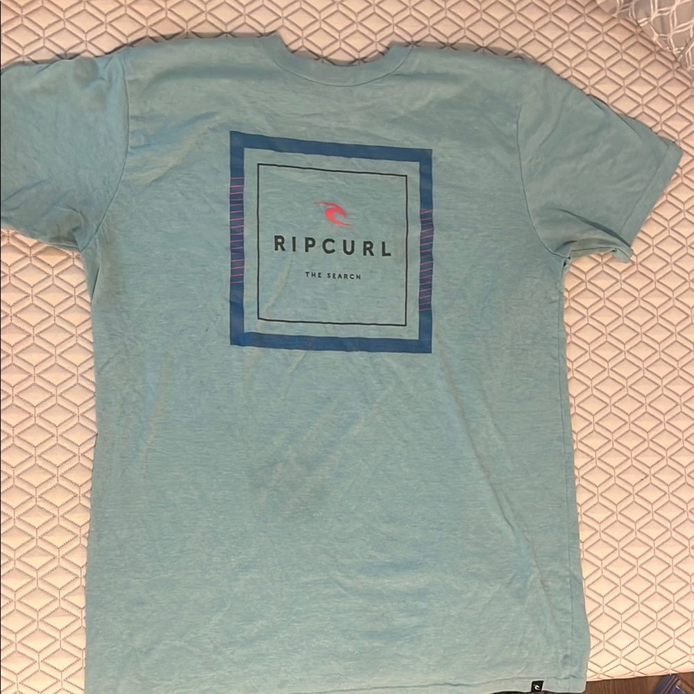 Rip Curl Men's Aqua Graphic Tee
